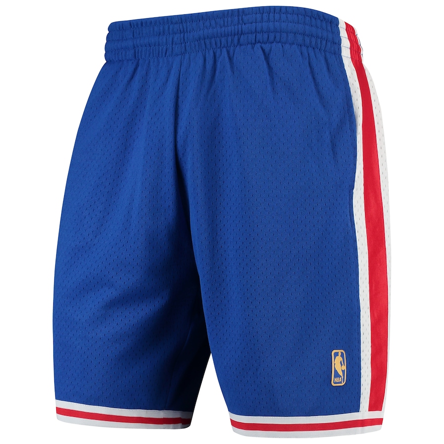 Men's Philadelphia 76ers Mitchell & Ness Royal Hardwood Classics Team Swingman Shorts Men's Philadelphia 76ers Mitchell & Ness Royal Hardwood Classics Team Swingman Shorts