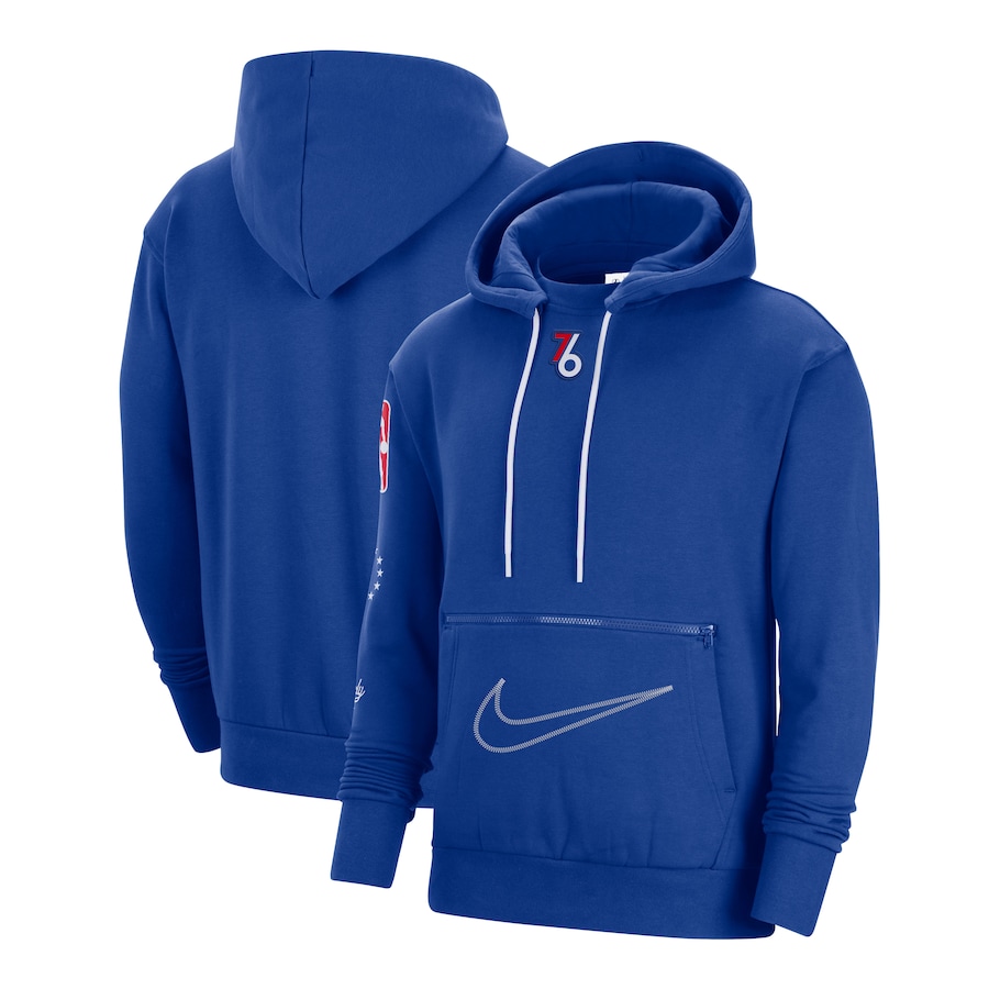 Men's Philadelphia 76ers NBA Blue 2022/23 City Edition Courtside Heavyweight Fleece Pullover Hoodie Men's Philadelphia 76ers NBA Blue 2022/23 City Edition Courtside Heavyweight Fleece Pullover Hoodie