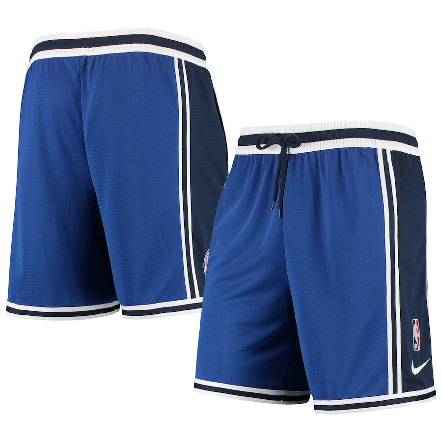 Men's Philadelphia 76ers NBA Royal/Navy Pre-Game Performance Shorts