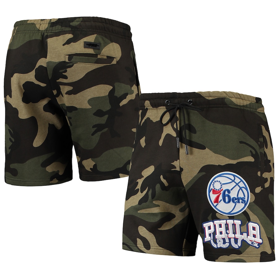 Men's Philadelphia 76ers Pro Standard Camo Team Shorts