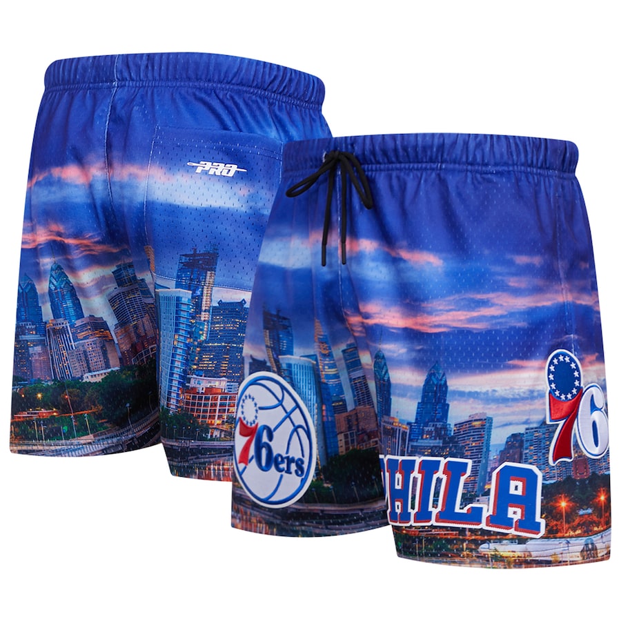 Men's Philadelphia 76ers Pro Standard Cityscape Shorts