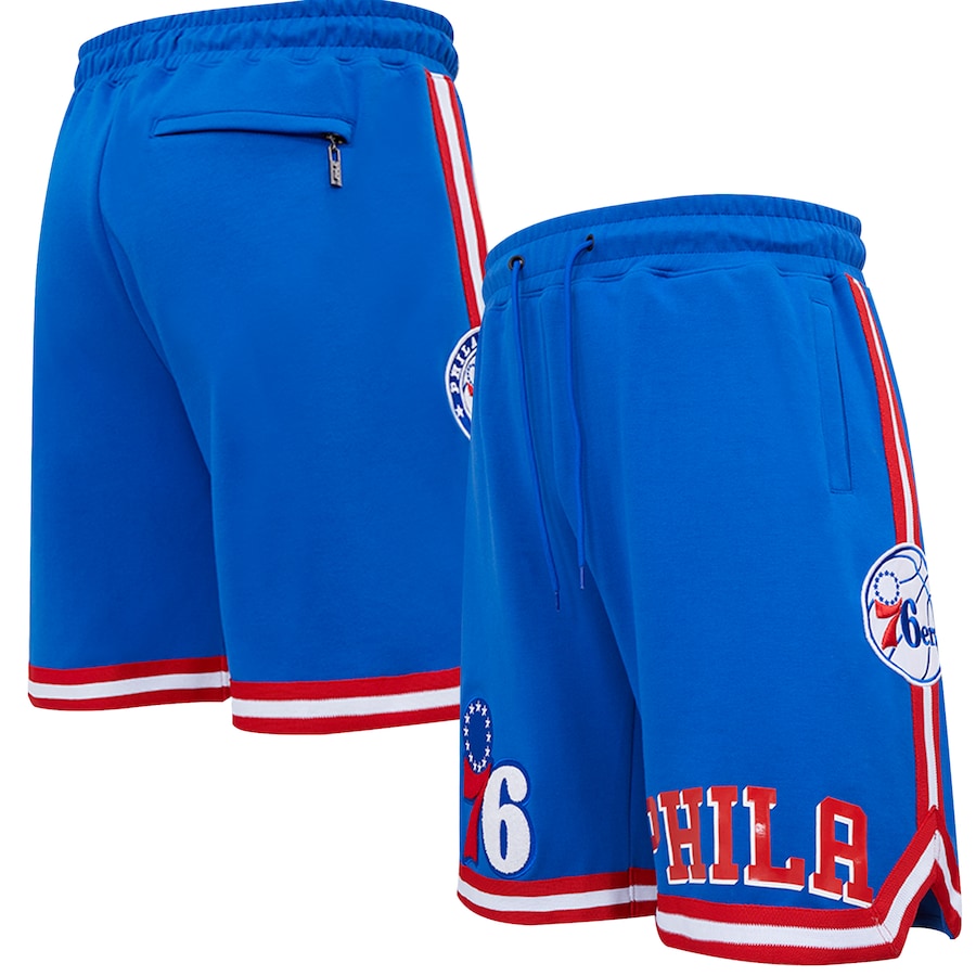 Men's Philadelphia 76ers Pro Standard Royal Chenille Shorts Men's Philadelphia 76ers Pro Standard Royal Chenille Shorts