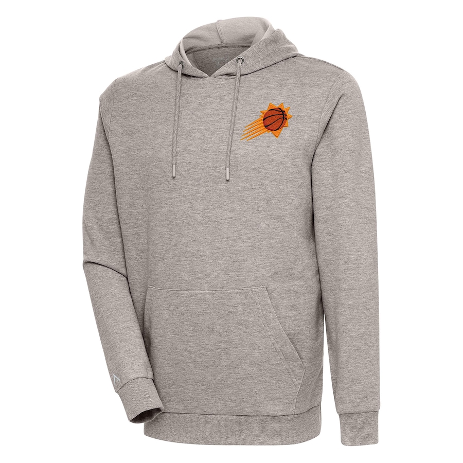 Men's Phoenix Suns Antigua Oatmeal Action Pullover Hoodie Men's Phoenix Suns Antigua Oatmeal Action Pullover Hoodie