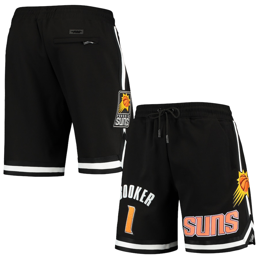 Men's Phoenix Suns Devin Booker Pro Standard Black Team Player Shorts Men's Phoenix Suns Devin Booker Pro Standard Black Team Player Shorts
