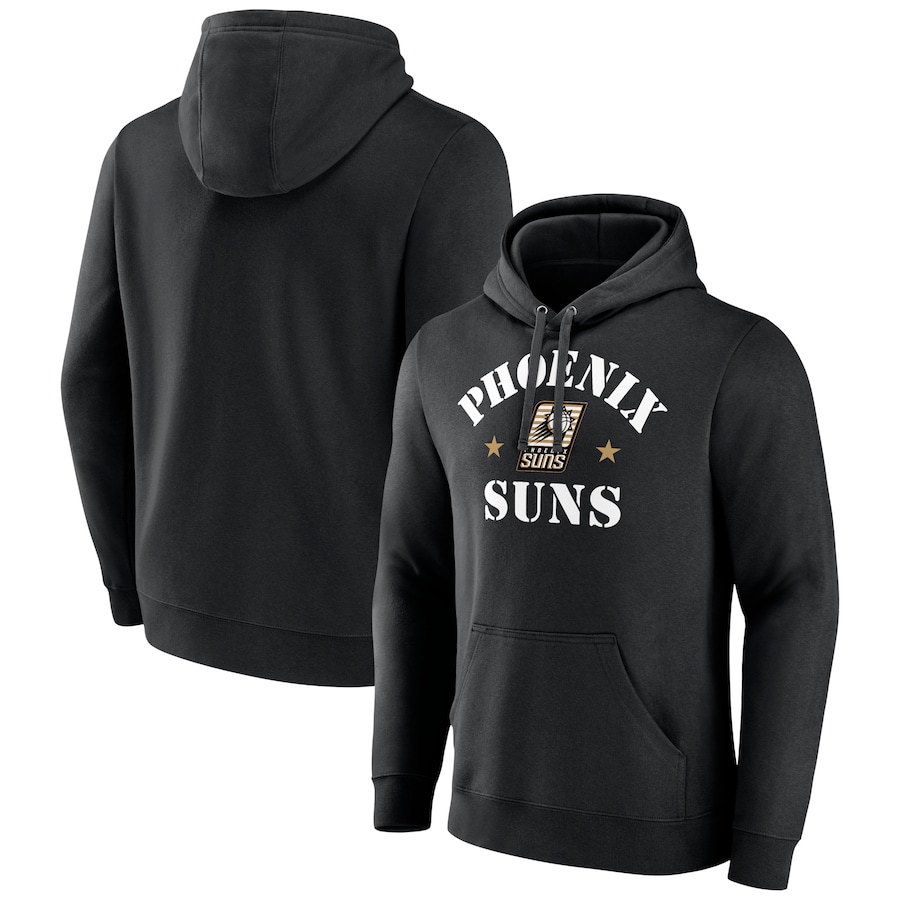 Men's Phoenix Suns Black 2022 Hoops For Troops Training Pullover Hoodie Men's Phoenix Suns Black 2022 Hoops For Troops Training Pullover Hoodie