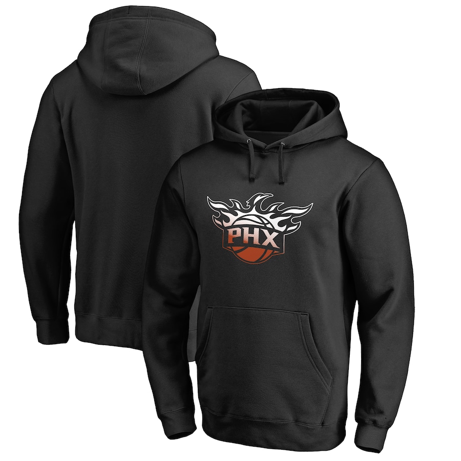 Men's Phoenix Suns Black Gradient Logo Pullover Hoodie Men's Phoenix Suns Black Gradient Logo Pullover Hoodie