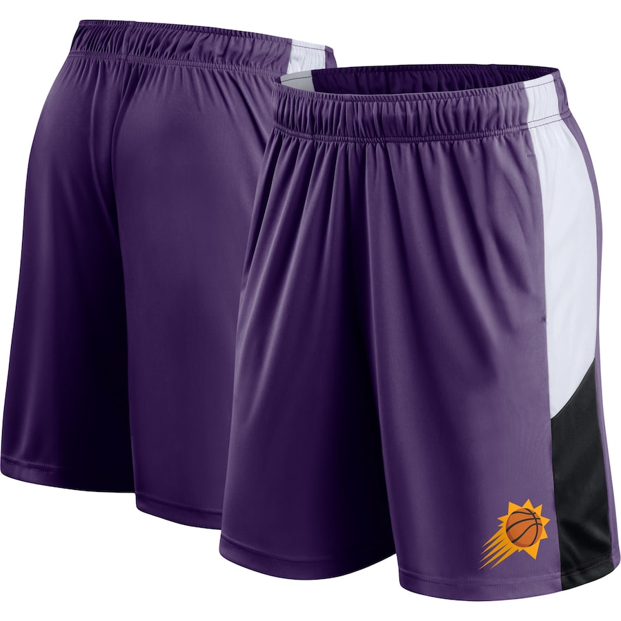 Men's Phoenix Suns Purple Champion Rush Colorblock Performance Shorts Men's Phoenix Suns Purple Champion Rush Colorblock Performance Shorts