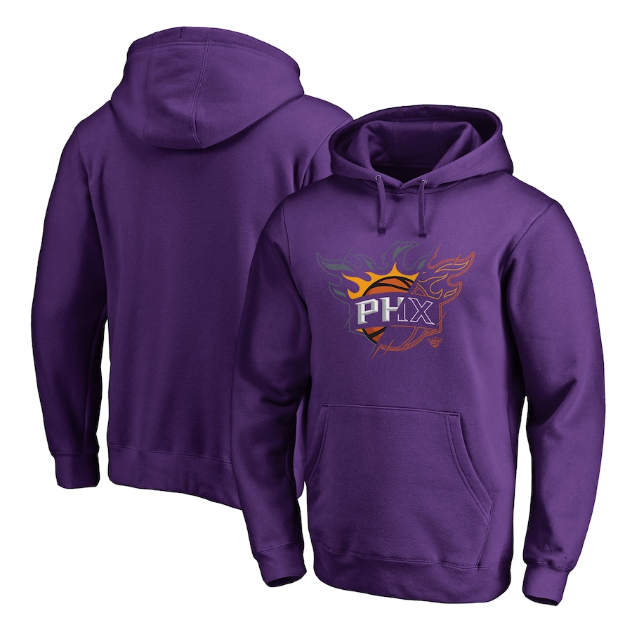 Men's Phoenix Suns Purple X-Ray Pullover Hoodie Men's Phoenix Suns Purple X-Ray Pullover Hoodie