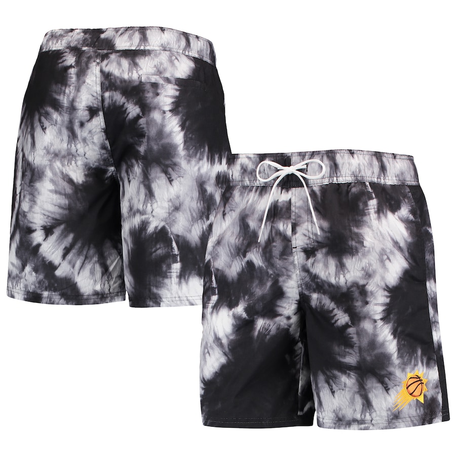 Men's Phoenix Suns G-III Sports by Carl Banks Black Splash Volley Swim Shorts
