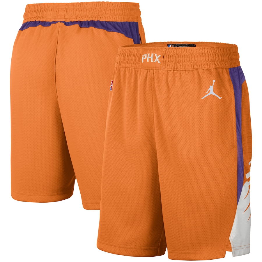 Men's Phoenix Suns Jordan Brand Orange/White 2020/21 Association Edition Performance Swingman Shorts