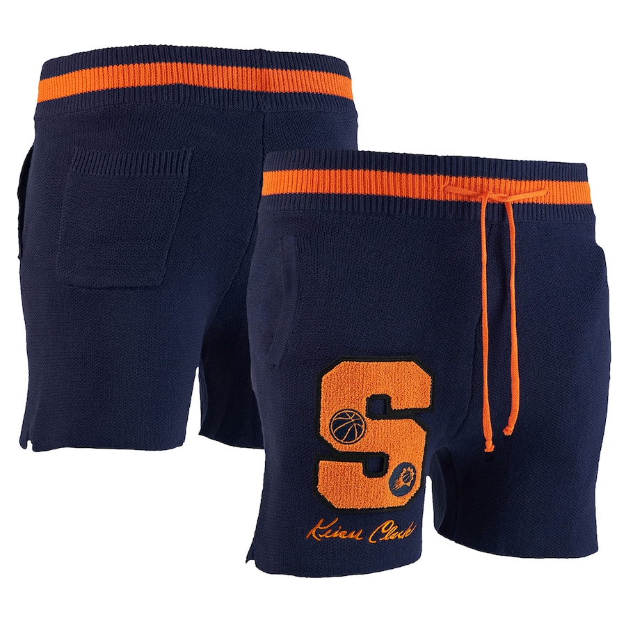 Men's Phoenix Suns NBA x Keiser Clark Navy/Orange No Caller ID Knit Shorts Men's Phoenix Suns NBA x Keiser Clark Navy/Orange No Caller ID Knit Shorts