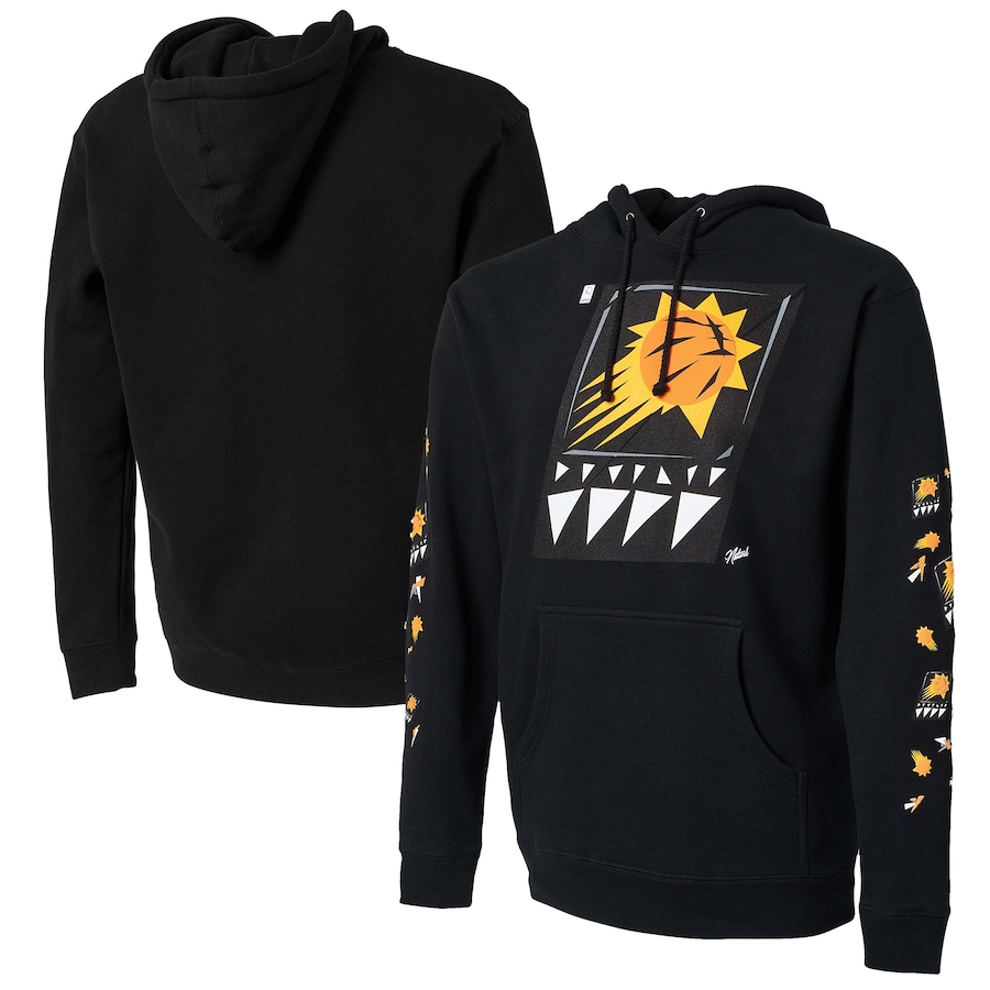 Men's Phoenix Suns NBA x Naturel Black No Caller ID Pullover Hoodie Men's Phoenix Suns NBA x Naturel Black No Caller ID Pullover Hoodie