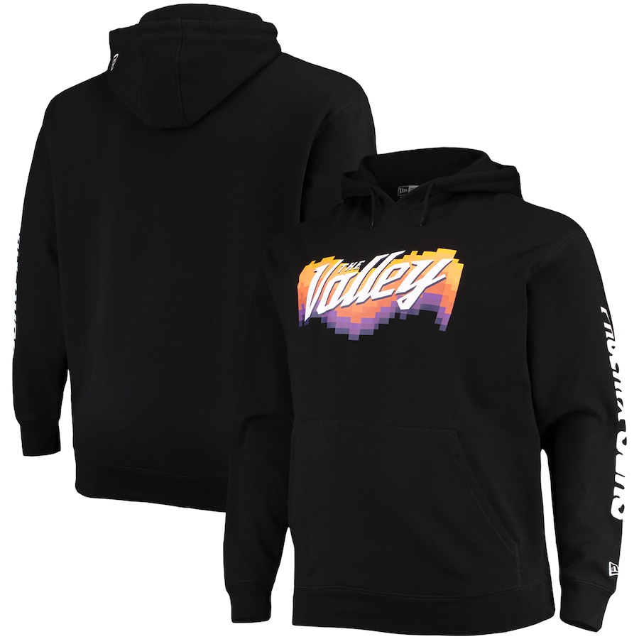 Men's Phoenix Suns New Era Black 2021/22 City Edition Big & Tall Pullover Hoodie Men's Phoenix Suns New Era Black 2021/22 City Edition Big & Tall Pullover Hoodie