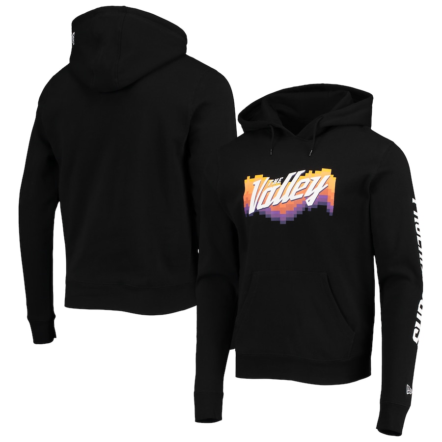 Men's Phoenix Suns New Era Black 2021/22 City Edition Pullover Hoodie Men's Phoenix Suns New Era Black 2021/22 City Edition Pullover Hoodie
