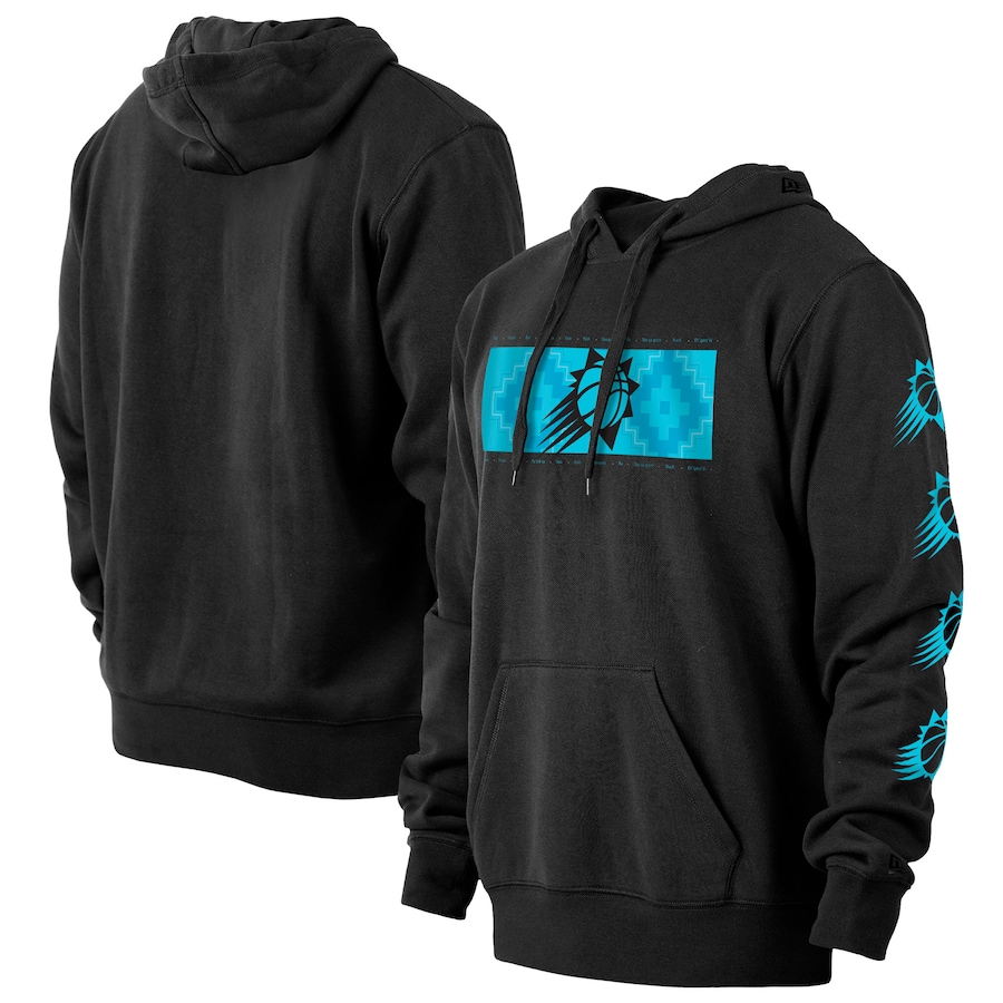 Men's Phoenix Suns New Era Black 2022/23 City Edition Big & Tall Pullover Hoodie