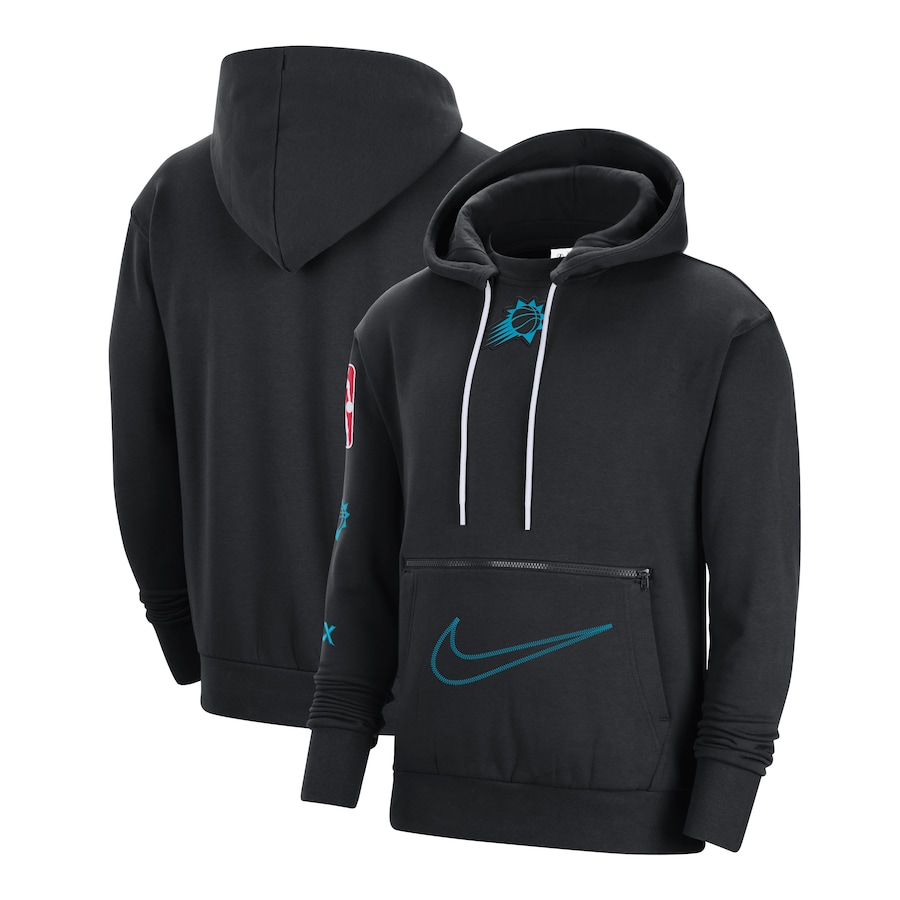 Men's Phoenix Suns NBA Black 2022/23 City Edition Courtside Heavyweight Fleece Pullover Hoodie Men's Phoenix Suns NBA Black 2022/23 City Edition Courtside Heavyweight Fleece Pullover Hoodie