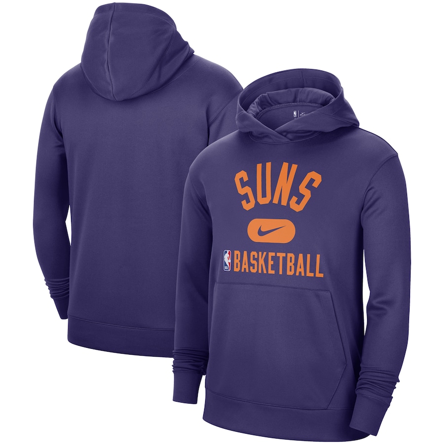 Men's Phoenix Suns NBA Purple 2021-2022 Spotlight On Court Performance Practice Pullover Hoodie
