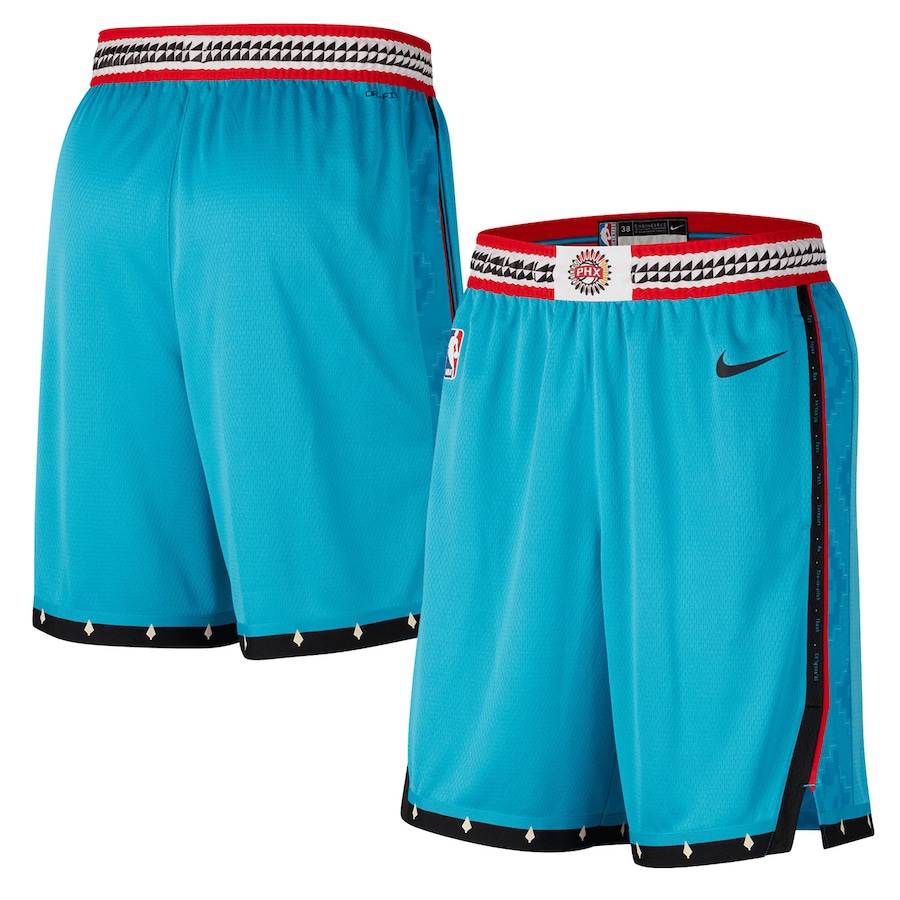 Men's Phoenix Suns NBA Turquoise 2022/23 City Edition Swingman Shorts Men's Phoenix Suns NBA Turquoise 2022/23 City Edition Swingman Shorts