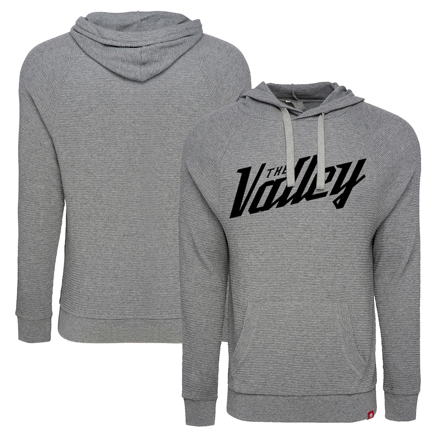 Men's Phoenix Suns Sportiqe Gray 2021/22 City Edition Cody Waffle Knit Pullover Hoodie Men's Phoenix Suns Sportiqe Gray 2021/22 City Edition Cody Waffle Knit Pullover Hoodie
