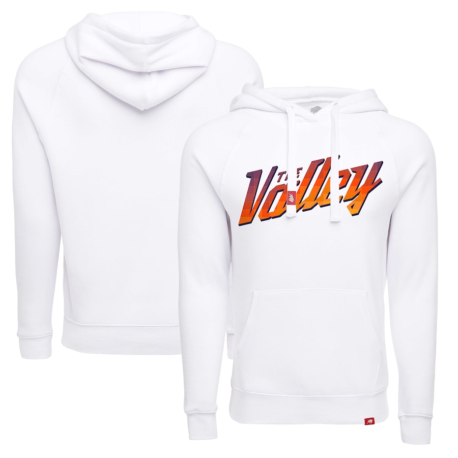 Men's Phoenix Suns Sportiqe White 2021/22 City Edition Olsen Pullover Hoodie Men's Phoenix Suns Sportiqe White 2021/22 City Edition Olsen Pullover Hoodie