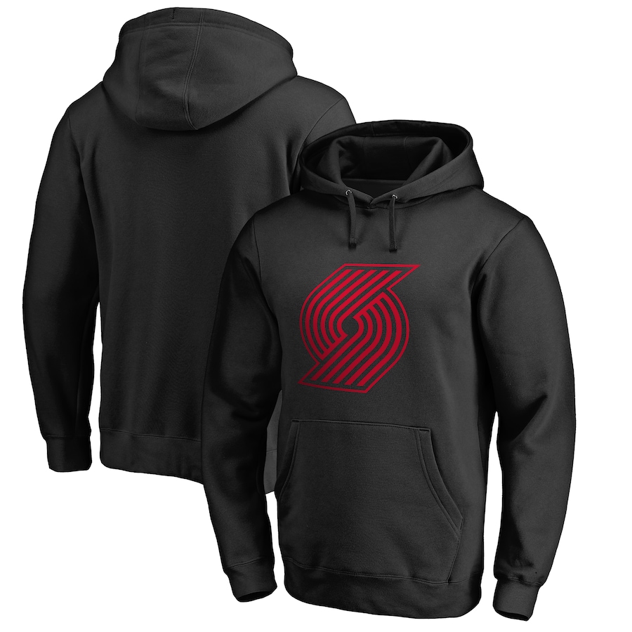 Men's Portland Trail Blazers Black Taylor Pullover Hoodie Men's Portland Trail Blazers Black Taylor Pullover Hoodie