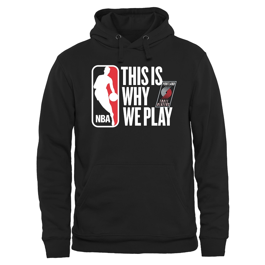 Men's Portland Trail Blazers Black This Is Why We Play Pullover Hoodie Men's Portland Trail Blazers Black This Is Why We Play Pullover Hoodie