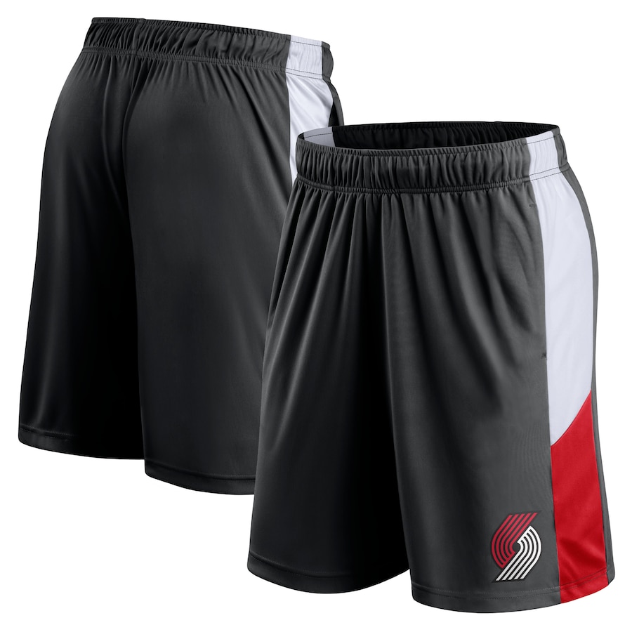 Men's Portland Trail Blazers Black Champion Rush Practice Performance Shorts Men's Portland Trail Blazers Black Champion Rush Practice Performance Shorts