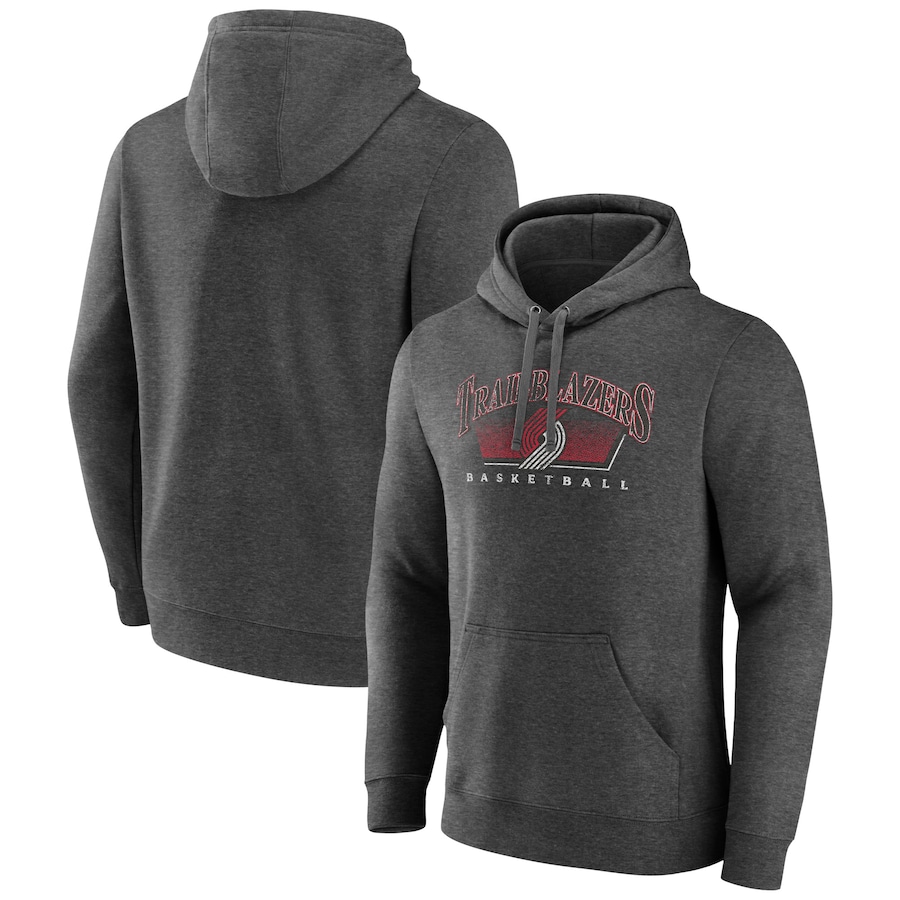 Men's Portland Trail Blazers Charcoal Selection Pullover Hoodie