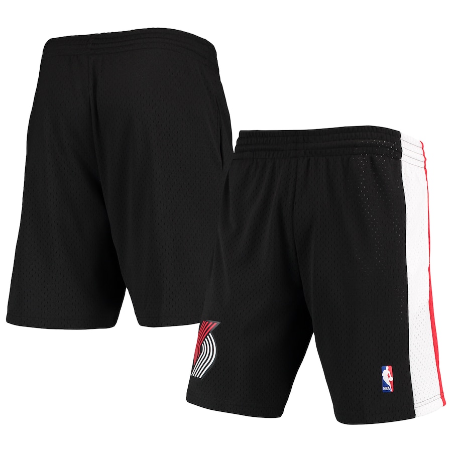 Men's Portland Trail Blazers Mitchell & Ness Black 1999-00 Hardwood Classics Swingman Shorts Men's Portland Trail Blazers Mitchell & Ness Black 1999-00 Hardwood Classics Swingman Shorts