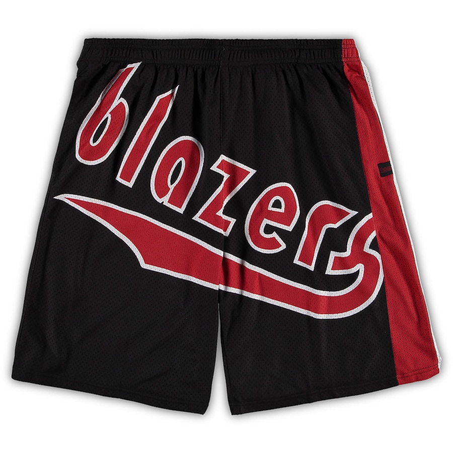Men's Portland Trail Blazers Mitchell & Ness Black Big & Tall Hardwood Classics Big Face 2.0 Shorts Men's Portland Trail Blazers Mitchell & Ness Black Big & Tall Hardwood Classics Big Face 2.0 Shorts