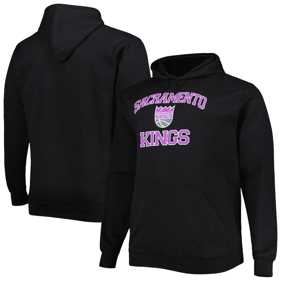 Men's Sacramento Kings Black Big & Tall Heart & Soul Pullover Hoodie Men's Sacramento Kings Black Big & Tall Heart & Soul Pullover Hoodie