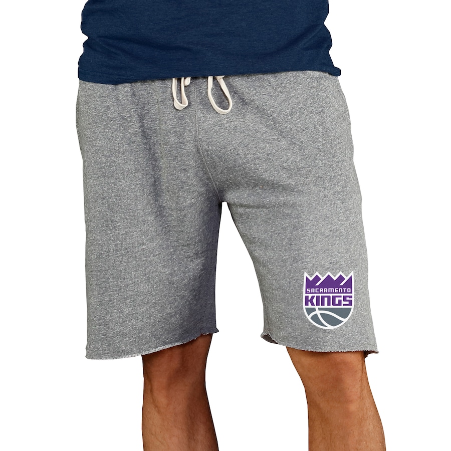 Men's Sacramento Kings Concepts Sport Gray Mainstream Terry Shorts Men's Sacramento Kings Concepts Sport Gray Mainstream Terry Shorts