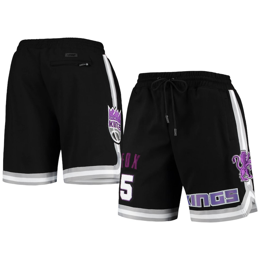 Men's Sacramento Kings De'Aaron Fox Pro Standard Black Team Player Shorts