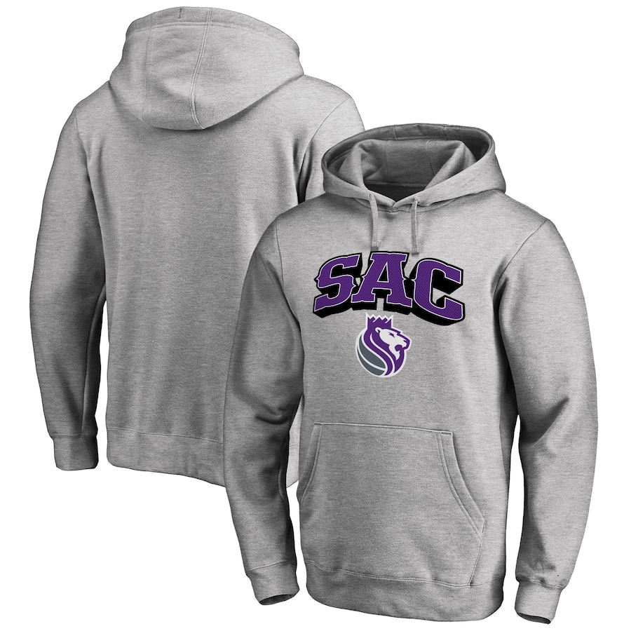 Men's Sacramento Kings Ash Hometown Collection SAC Pullover Hoodie Men's Sacramento Kings Ash Hometown Collection SAC Pullover Hoodie