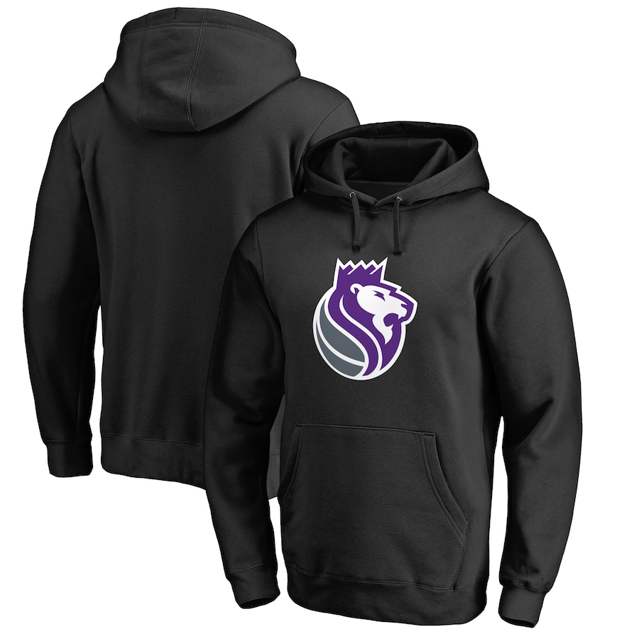 Men's Sacramento Kings Black Alternate Logo Pullover Hoodie Men's Sacramento Kings Black Alternate Logo Pullover Hoodie