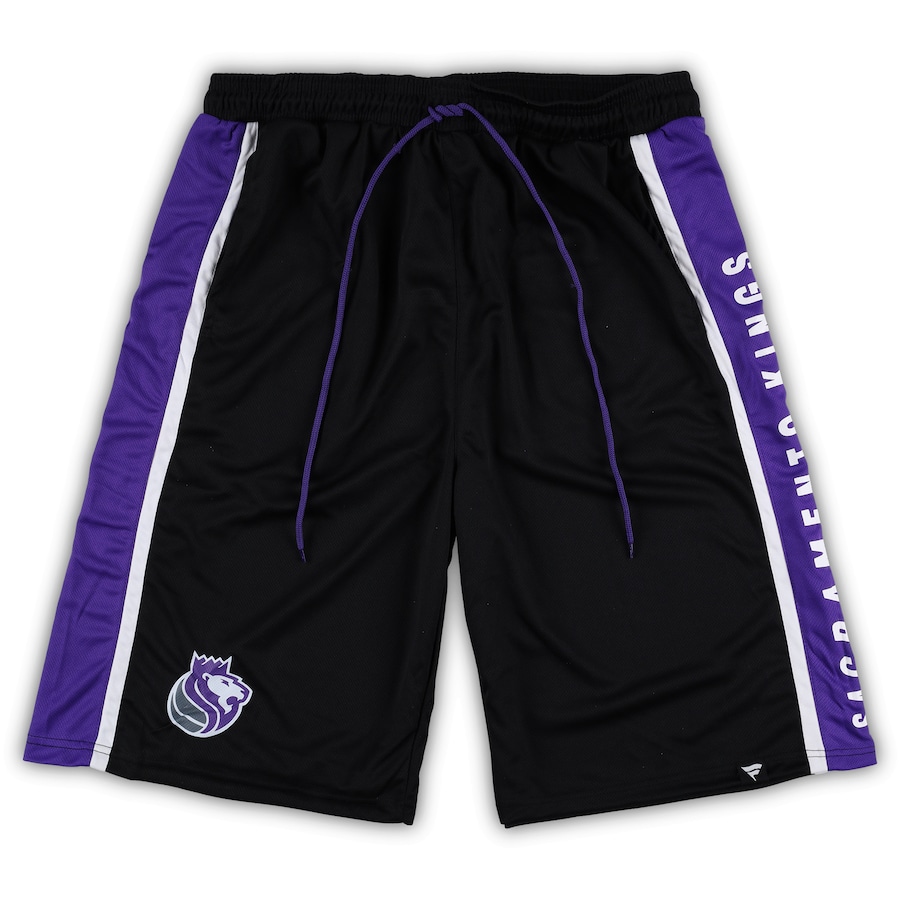 Men's Sacramento Kings Black Big & Tall Referee Iconic Mesh Shorts