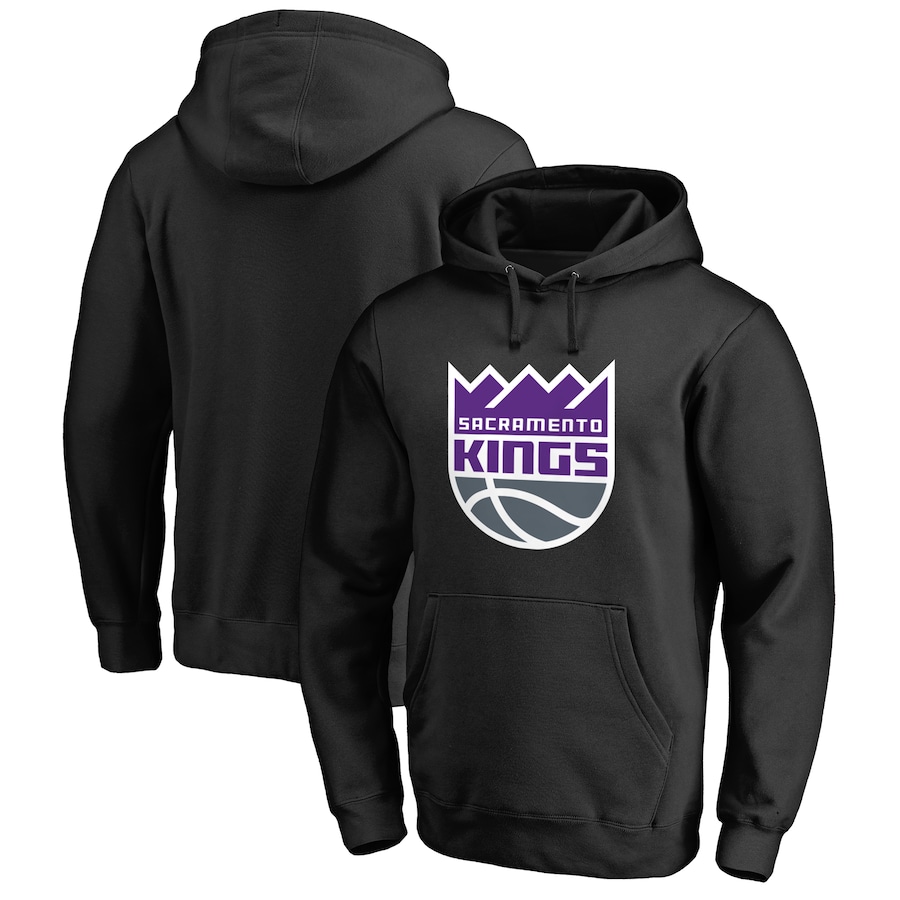 Men's Sacramento Kings Black Primary Logo Pullover Hoodie Men's Sacramento Kings Black Primary Logo Pullover Hoodie