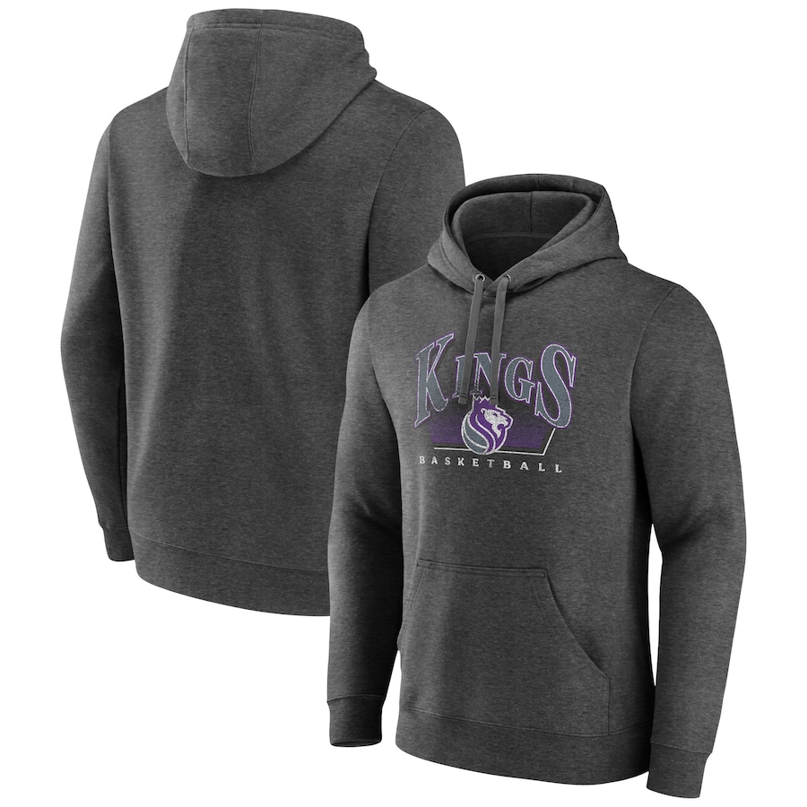 Men's Sacramento Kings Charcoal Selection Pullover Hoodie Men's Sacramento Kings Charcoal Selection Pullover Hoodie