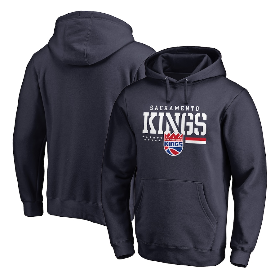 Men's Sacramento Kings Navy Hoops For Troops Pullover Hoodie Men's Sacramento Kings Navy Hoops For Troops Pullover Hoodie