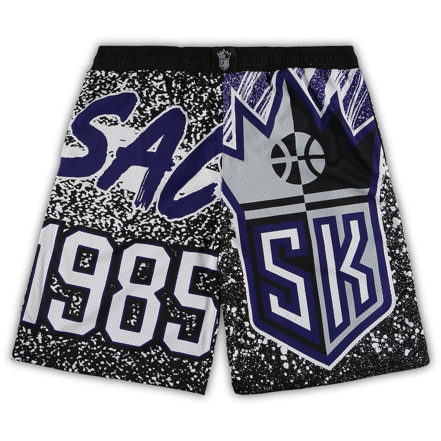 Men's Sacramento Kings Mitchell & Ness Black Big & Tall Hardwood Classics Jumbotron Shorts Men's Sacramento Kings Mitchell & Ness Black Big & Tall Hardwood Classics Jumbotron Shorts