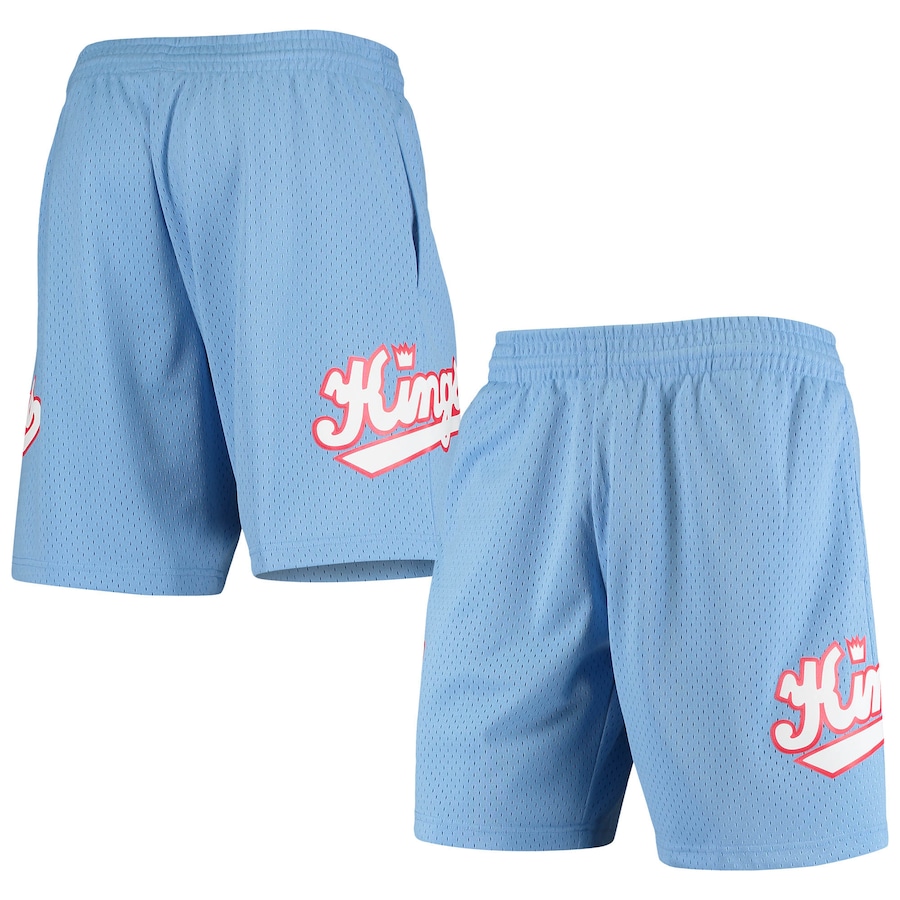 Men's Sacramento Kings Mitchell & Ness Blue Hardwood Classics Swingman Shorts Men's Sacramento Kings Mitchell & Ness Blue Hardwood Classics Swingman Shorts