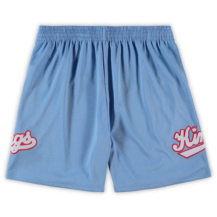 Men's Sacramento Kings Mitchell & Ness Light Blue Big & Tall Hardwood Classics Team Swingman Shorts Men's Sacramento Kings Mitchell & Ness Light Blue Big & Tall Hardwood Classics Team Swingman Shorts