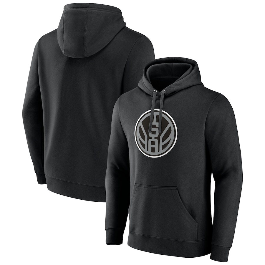 Men's San Antonio Spurs Black Alternate Logo Pullover Hoodie Men's San Antonio Spurs Black Alternate Logo Pullover Hoodie