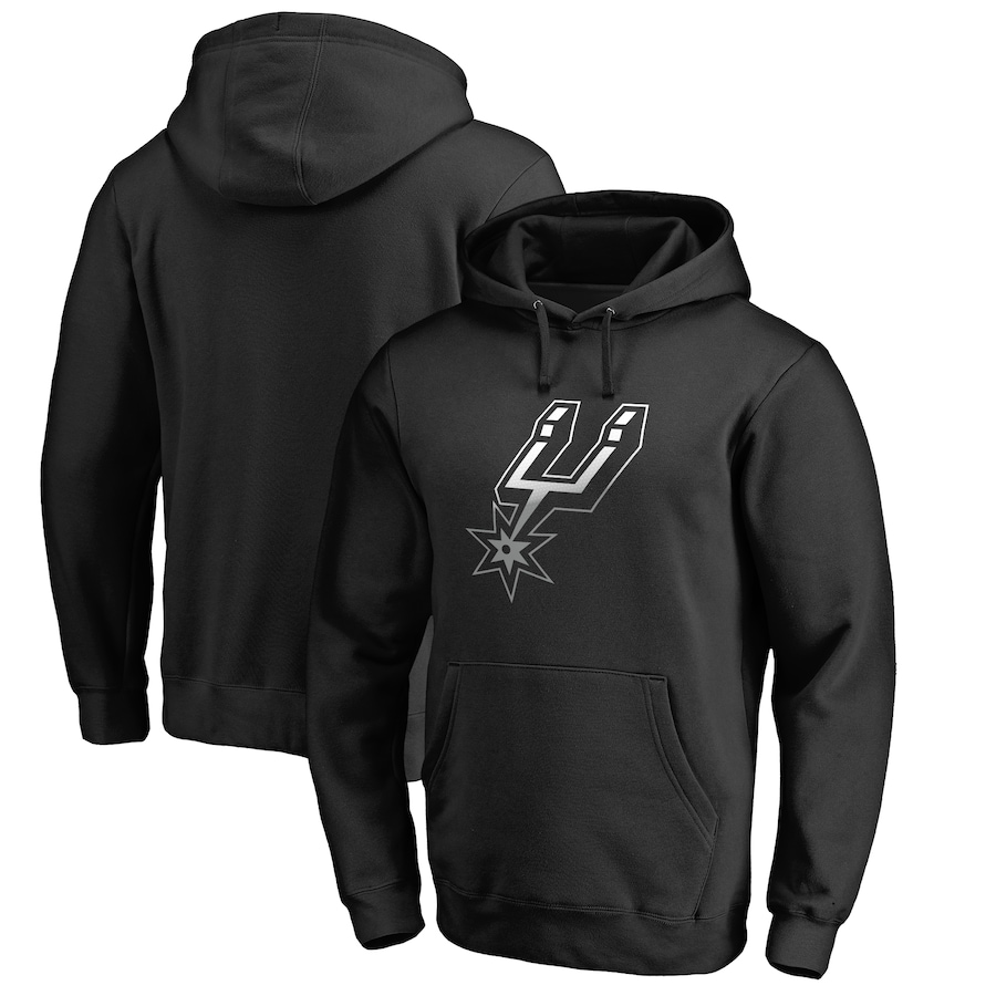Men's San Antonio Spurs Black Gradient Logo Pullover Hoodie Men's San Antonio Spurs Black Gradient Logo Pullover Hoodie