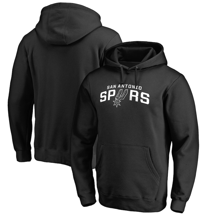 Men's San Antonio Spurs Black Secondary Pullover Hoodie Men's San Antonio Spurs Black Secondary Pullover Hoodie