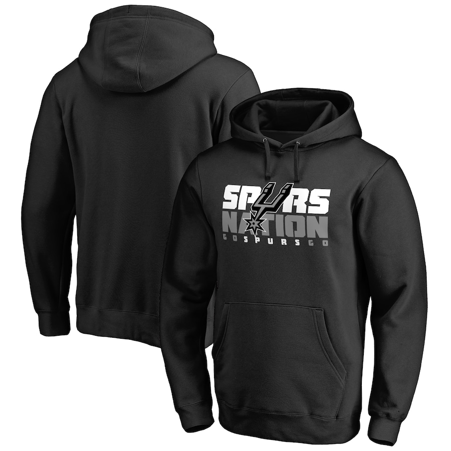 Men's San Antonio Spurs Black Spurs Nation Hometown Collection Pullover Hoodie Men's San Antonio Spurs Black Spurs Nation Hometown Collection Pullover Hoodie