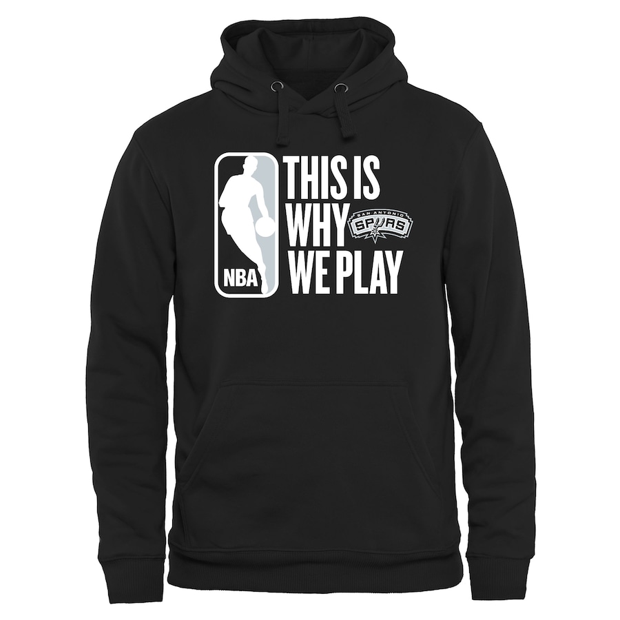 Men's San Antonio Spurs Black This Is Why We Play Pullover Hoodie Men's San Antonio Spurs Black This Is Why We Play Pullover Hoodie