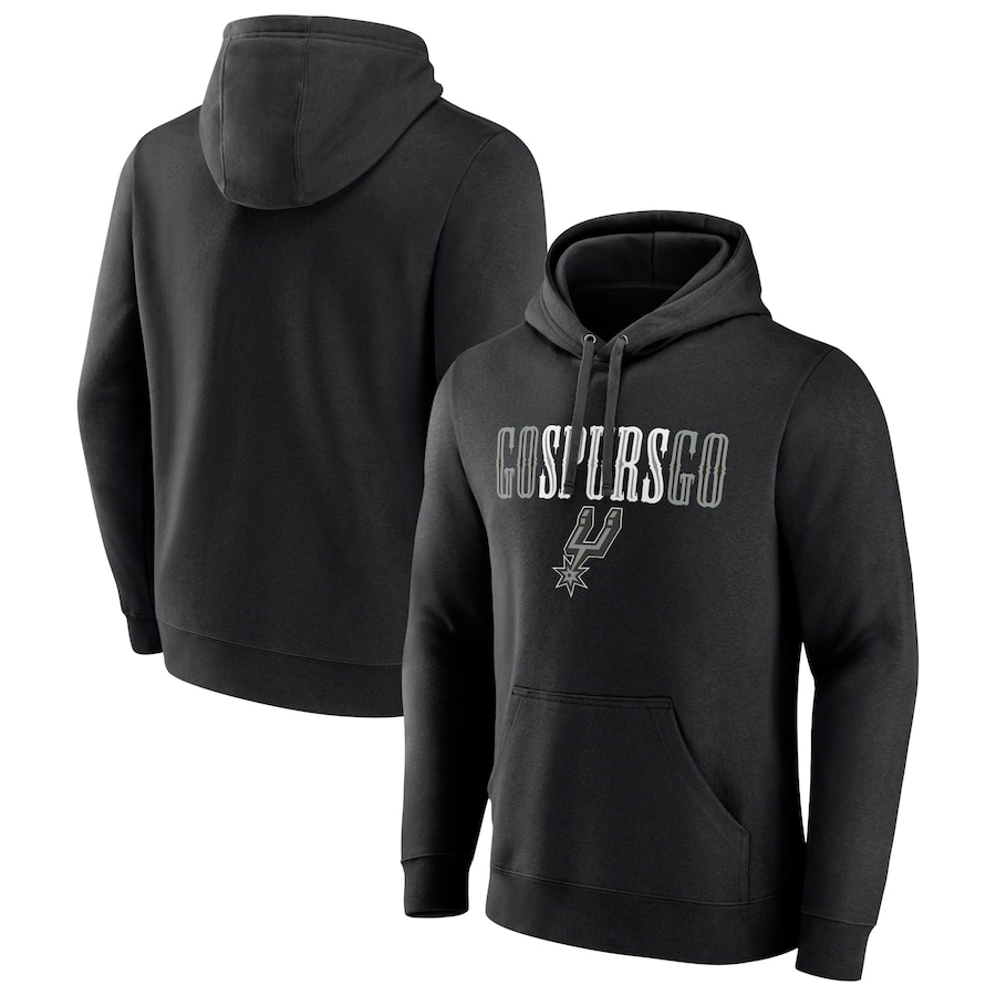 Men's San Antonio Spurs Black Tip-Off Pullover Hoodie Men's San Antonio Spurs Black Tip-Off Pullover Hoodie
