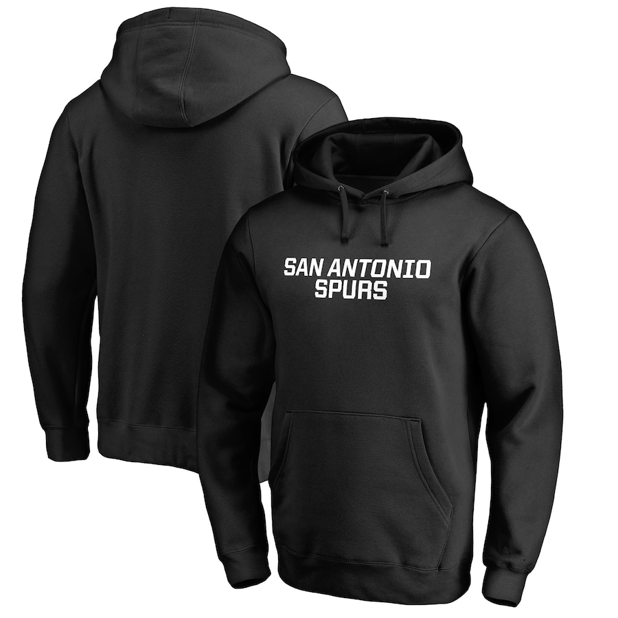 Men's San Antonio Spurs Black Wordmark Pullover Hoodie Men's San Antonio Spurs Black Wordmark Pullover Hoodie