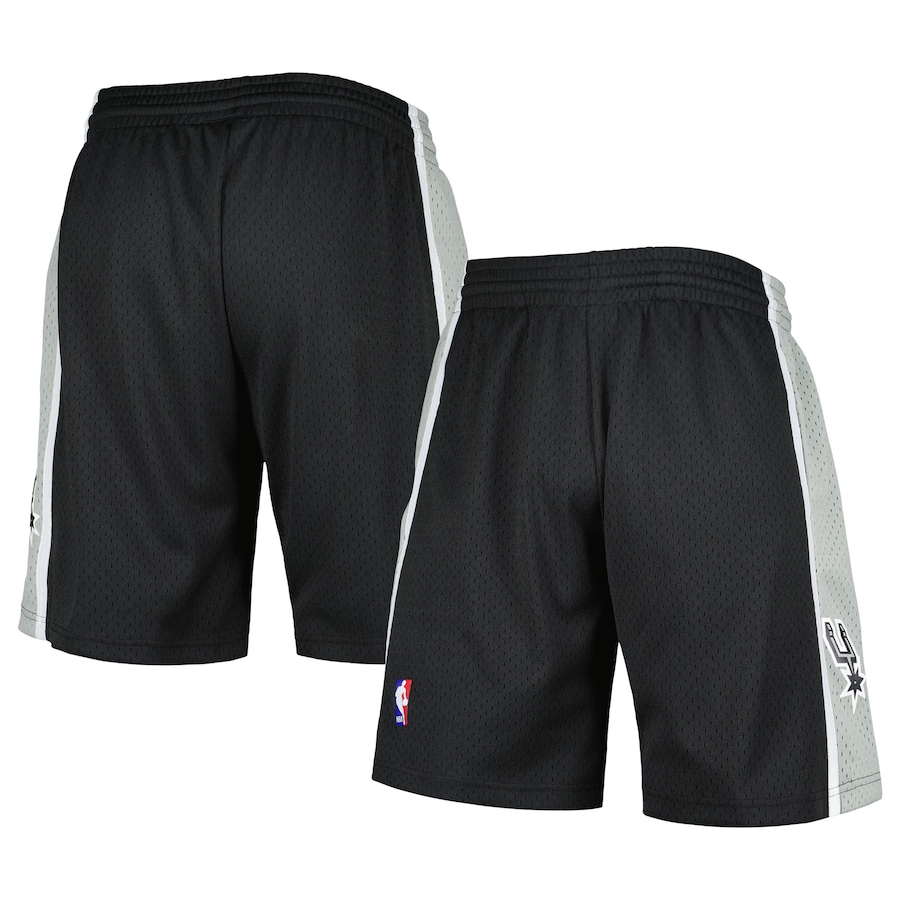 Men's San Antonio Spurs Mitchell & Ness Black 1998-99 Hardwood Classics Swingman Shorts Men's San Antonio Spurs Mitchell & Ness Black 1998-99 Hardwood Classics Swingman Shorts